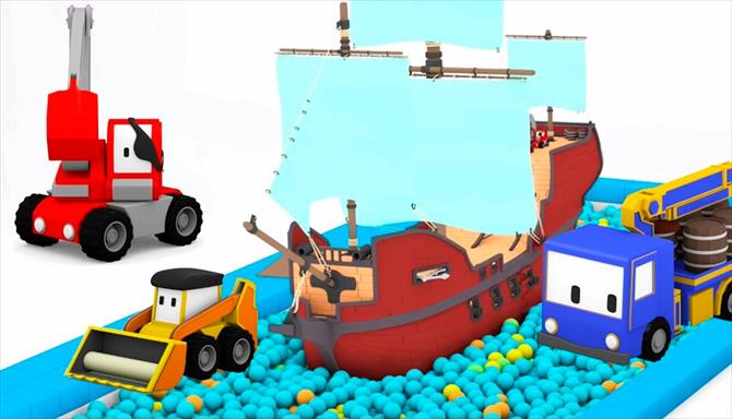 Mini Caminhões - Ep. 05 - Os Carrinhos de Bate-Bate / A Xícara Maluca / O Navio Pirata