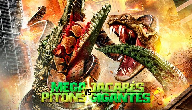 Mega Pítons vs Jacarés Gigantes